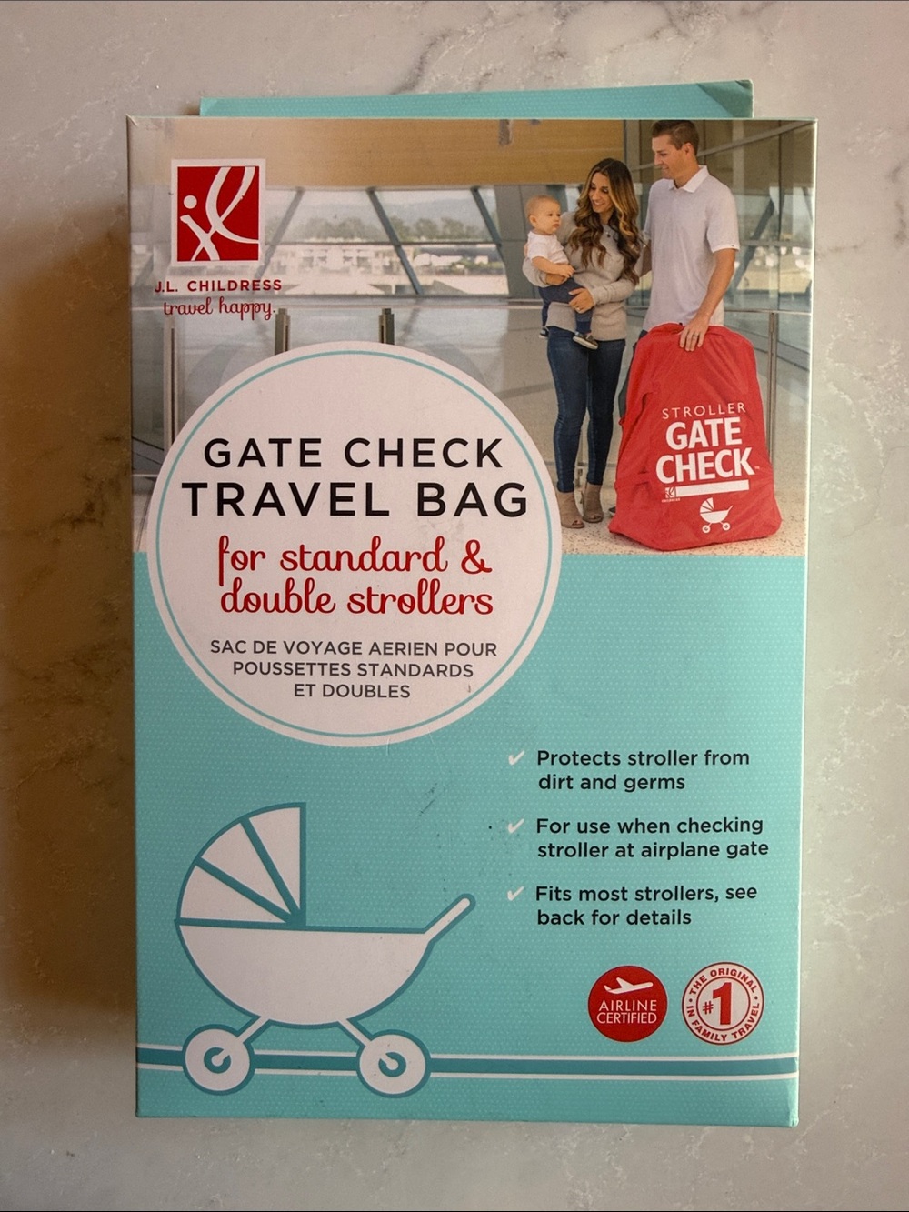 JL Childress Gate Check Travel Bag For Strollers NWT